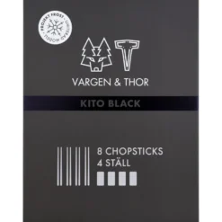 Kito Chopsticks ätpinnar 4-pack, Svart