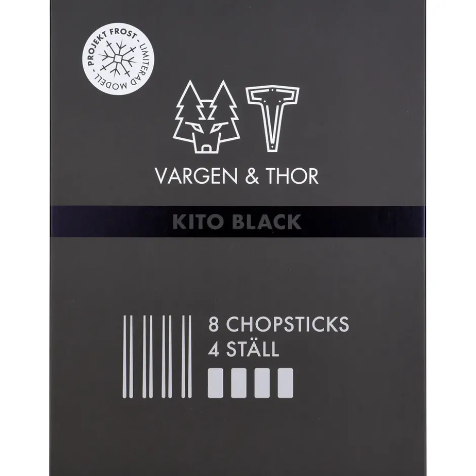 Kito Chopsticks ätpinnar 4-pack, Svart