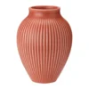 Knabstrup vas räfflad 20 cm, Coral