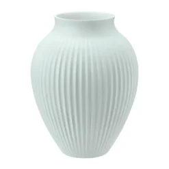 Knabstrup vas räfflad 20 cm, Ice blue