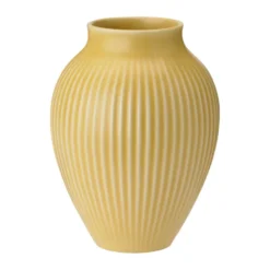 Knabstrup vas räfflad 27 cm, Yellow