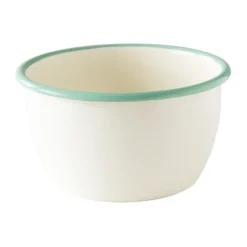 Kockums skål, Cream lux-grön, Ø14 cm