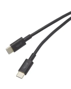 Kord USB-C till USB-C laddningskabel 1,8 m, Black