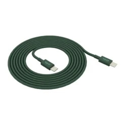 Kord USB-C till USB-C laddningskabel 1,8 m, Dark Green