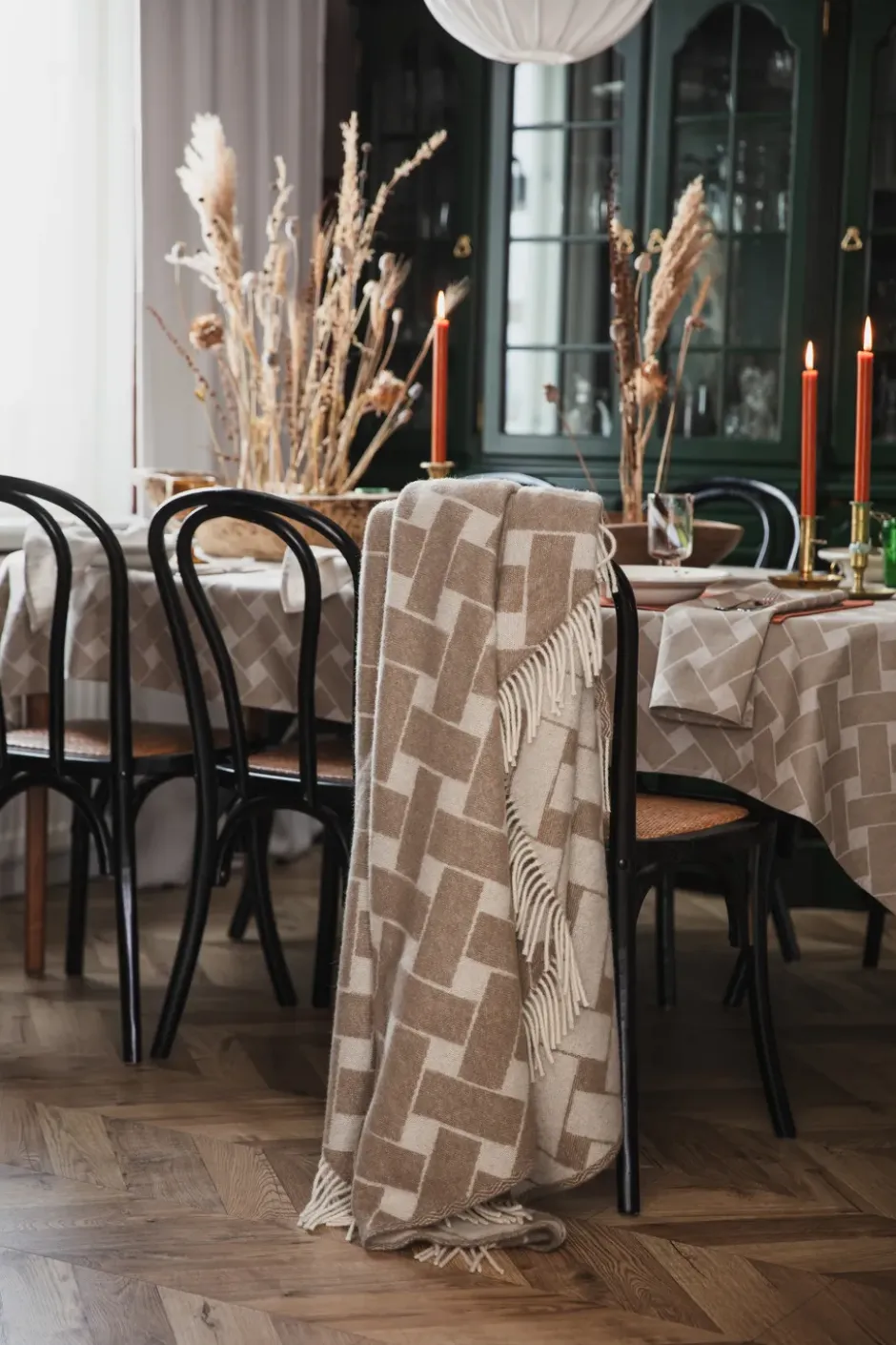 Korg XL servett 45x45 cm 2-pack, Natur-taupe