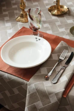 Korg XL servett 45x45 cm 2-pack, Natur-taupe