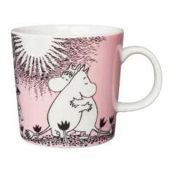Kärlek Muminmugg, rosa