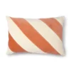 Kudde Randig 40x60 cm, Peach-cream
