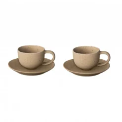 Kumi espressokopp med fat 6 cl 2-pack, Fungi
