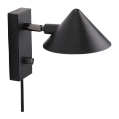 Kuro vägglampa, Black, Ø14x16 cm, read