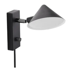 Kuro vägglampa, Black, Ø14x16 cm, read