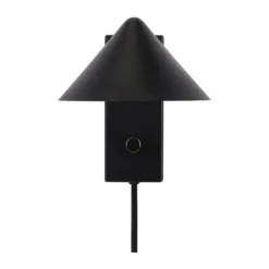 Kuro vägglampa, Black, Ø14x16 cm, read