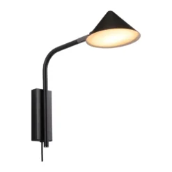 Kuro vägglampa, Black, Ø14x32 cm, wall
