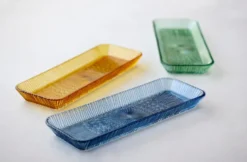 Kusintha serveringsfat rektangulärt 14x38 cm, Blue
