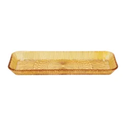 Kusintha serveringsfat rektangulärt 14x38 cm, Amber