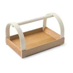 Kydo bricka med handtag 40,5x27x23,5 cm, Ek-beige white