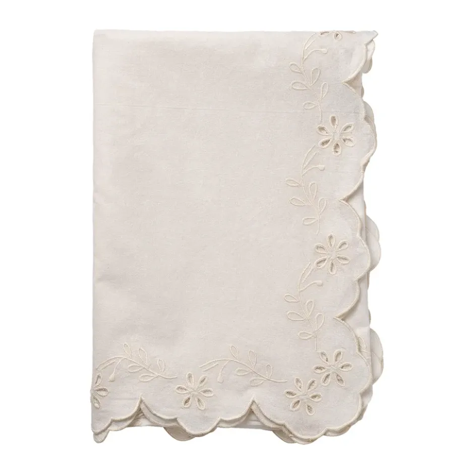 Lace bordsduk, Offwhite, 180x250 cm