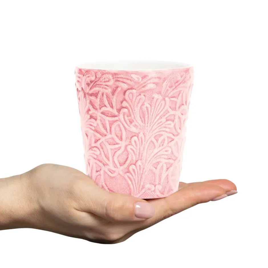 Lace mugg 30 cl, Ljusrosa