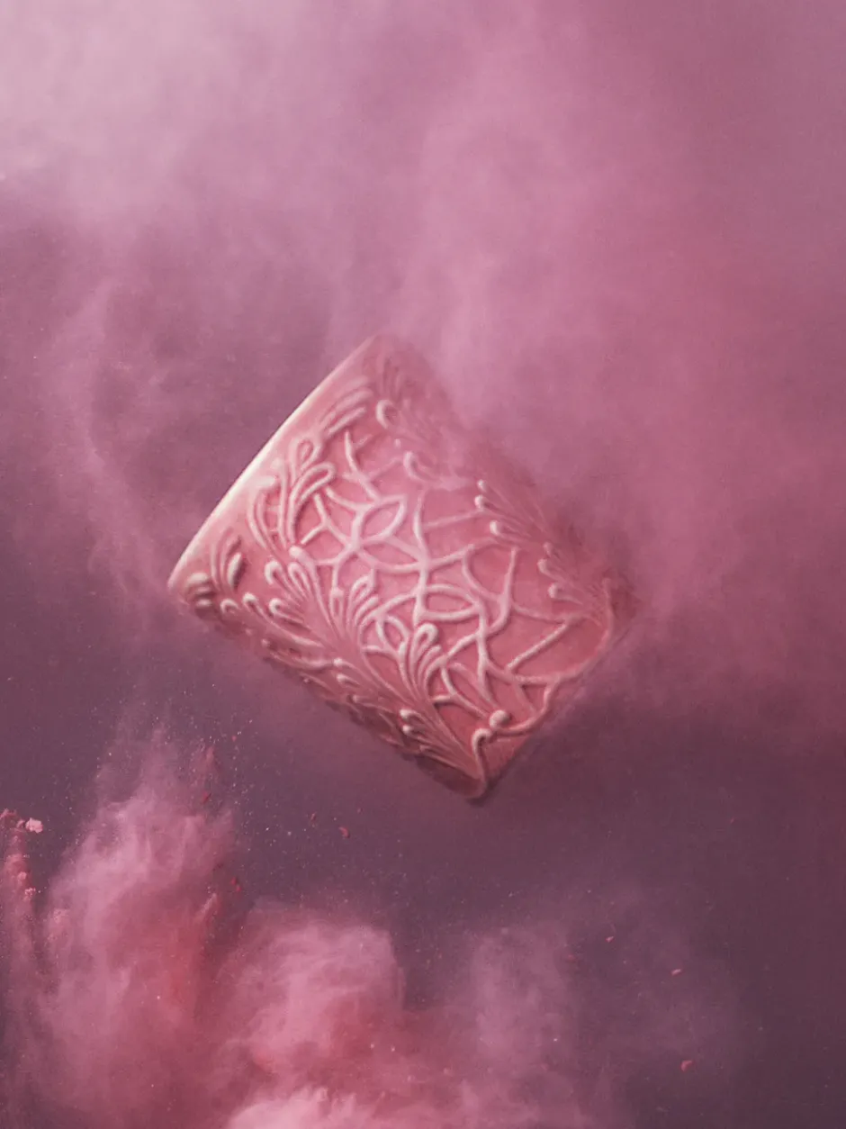 Lace mugg 30 cl, Rosa