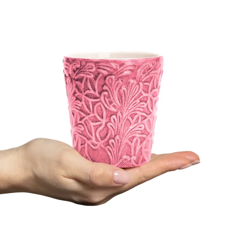 Lace mugg 30 cl, Rosa