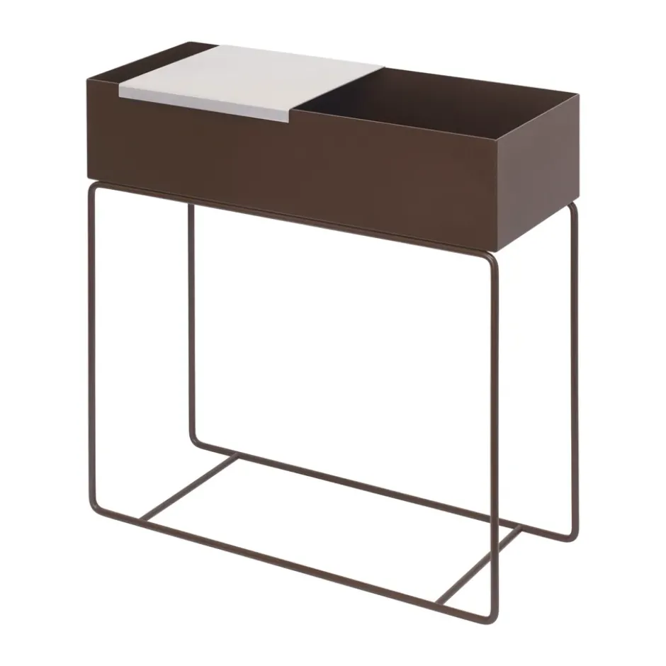Lager bricka stor till plantbox 26x26 cm, Aluminium