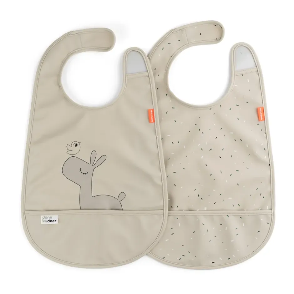 Lalee haklapp med kardborre 2-pack, Sand