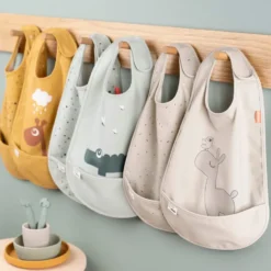 Lalee haklapp med kardborre 2-pack, Sand