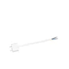 Lampkontakt DCL, vit, med sladd 18 cm, ojordad