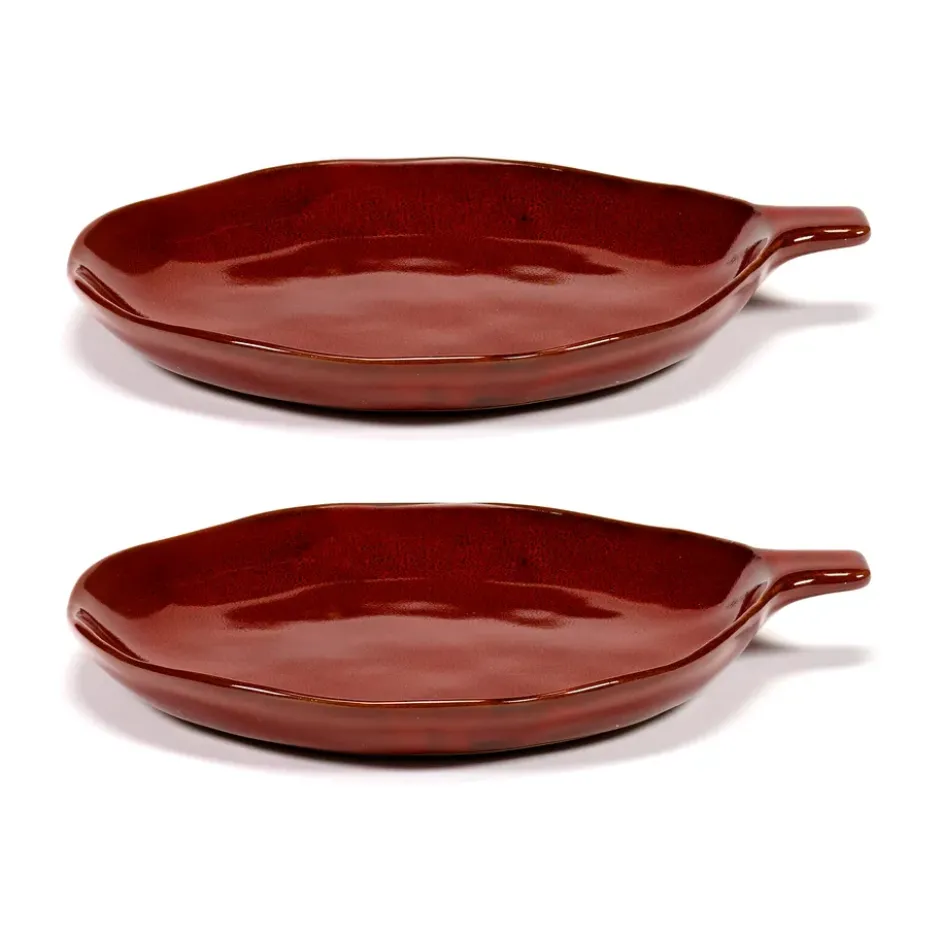 La Mère fat med handtag Ø17 cm 2-pack, Venetian red