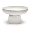 La Mère serveringsfat på fot Ø31 cm, Off white