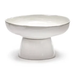 La Mère serveringsfat på fot Ø31 cm, Off white