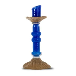 Lara ljusstake M 26 cm, Blå