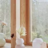 Lasi vas small 21,5 cm, Rose