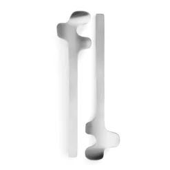 Leaf salladsbestick, Brushed Steel