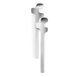 Leaf salladsbestick, Brushed Steel
