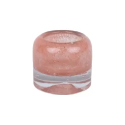 Leah ljuslykta Ø7,5 cm, Korall