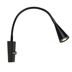 Ledro vägglampa, Mattsvart