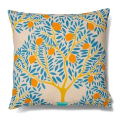 Lemon garden kuddfodral 50x50 cm, Blå