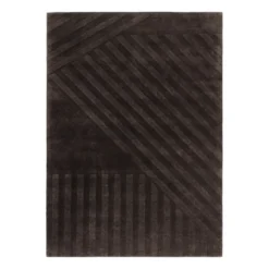 Levels Stripes ullmatta, Brun, 200x300 cm