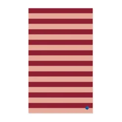 Leya stripe duk 150x250 cm, Röd-rosa