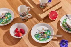 Lilla My på ängen Muminmugg, Vit-multi