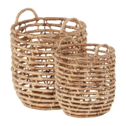 Lily förvaringskorgar U-shape open twist 2 delar, Natural