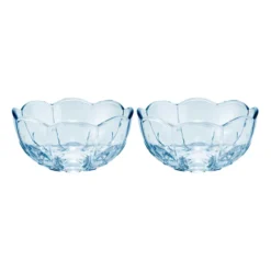 Lily skål Ø13 cm 2-pack, Blue iris