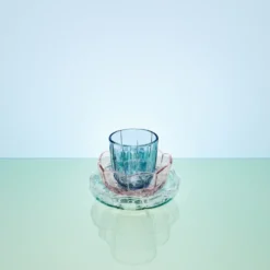 Lily vattenglas 32 cl 2-pack, Blue iris