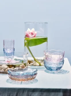Lily vattenglas 32 cl 2-pack, Blue iris