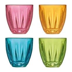 Lily vattenglas olika färger, 4 delar