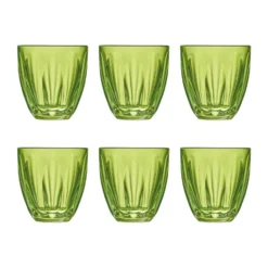 Lily vattenglas 6-pack, Kiwigrön