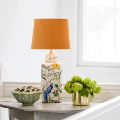 Li Na lampfot 46 cm, Vit-multi