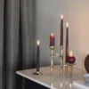 Lind Curve kombinerbar ljusstake 24K guldplätering, Single