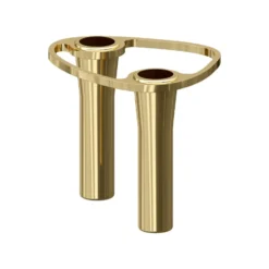 Lind Curve kombinerbar ljusstake 24K guldplätering, Double